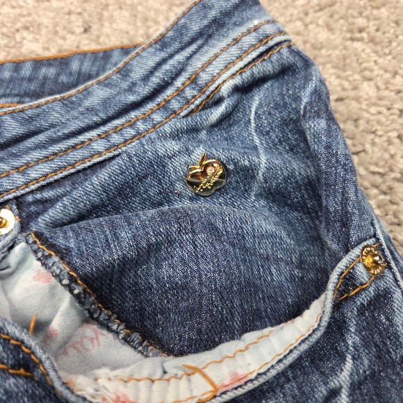 Vintage Apple Bottoms Jeans Womens 21 22 Embroidered Back Pocket Y2K Bootcut - Picture 6 of 16